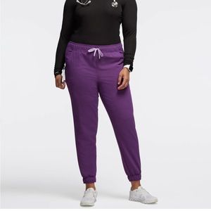 Jaanuu Eggplant 5-Pocket Jogger Scrub Bottom